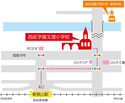 スクールバス路線図